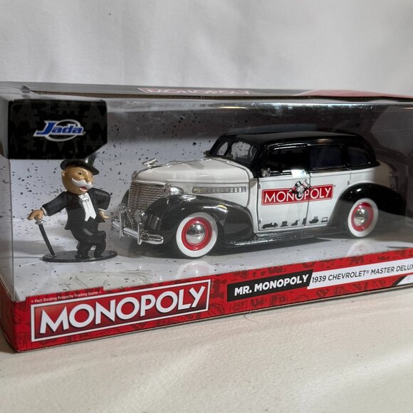 Jada Toys Mr. Monopoly 1939 Chevrolet Master Deluxe Die-cast Car, scale 1:24 - Picture 1 of 4
